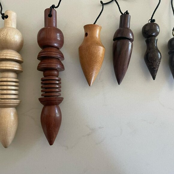 Beautiful Dark Wood Pendulum - Handmade in Bali - Picture 2 of 2
